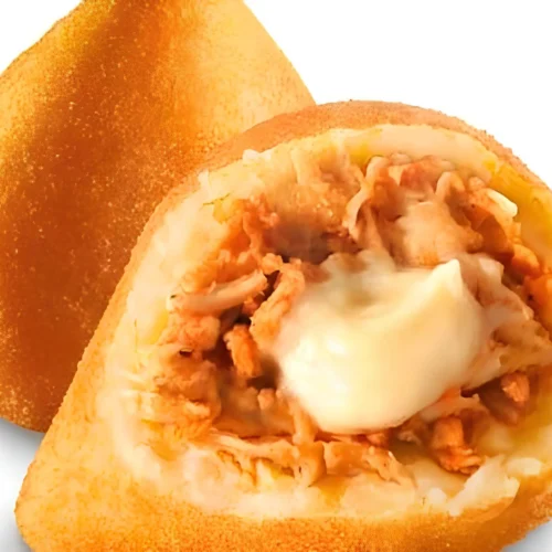 coxinha de frango com queijo