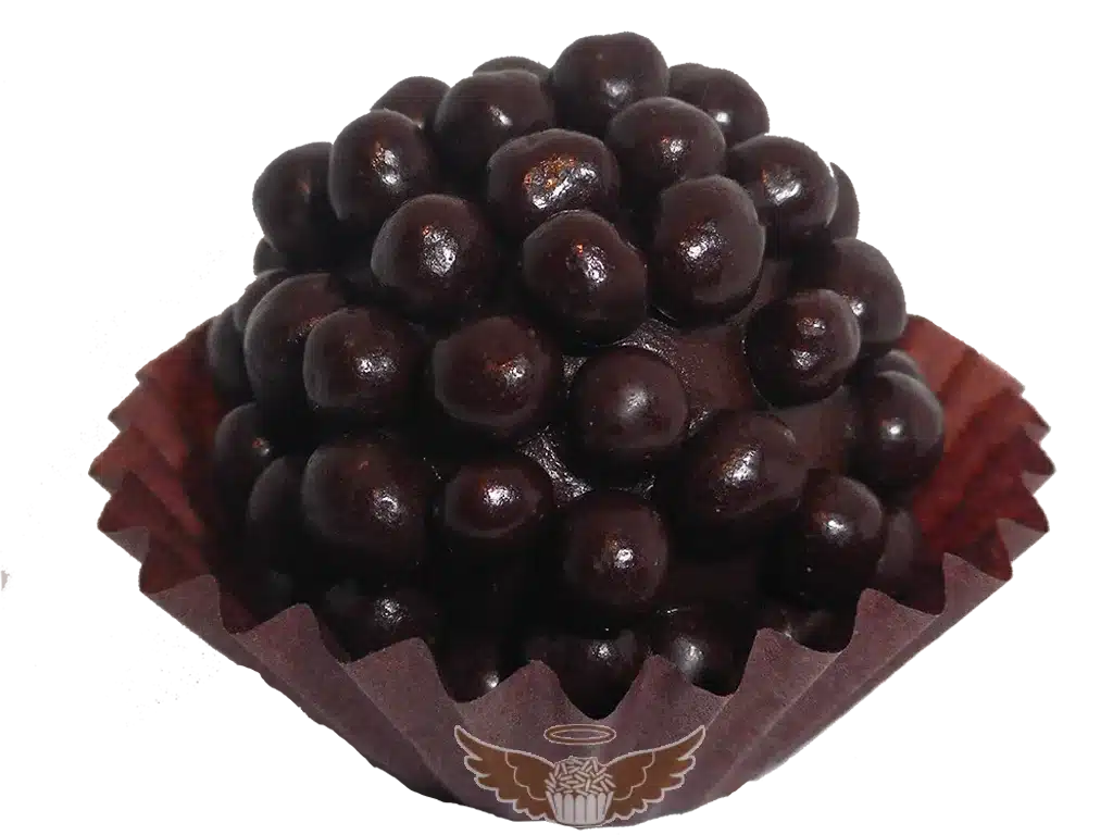Brigadeiro de chocolate negro crocante