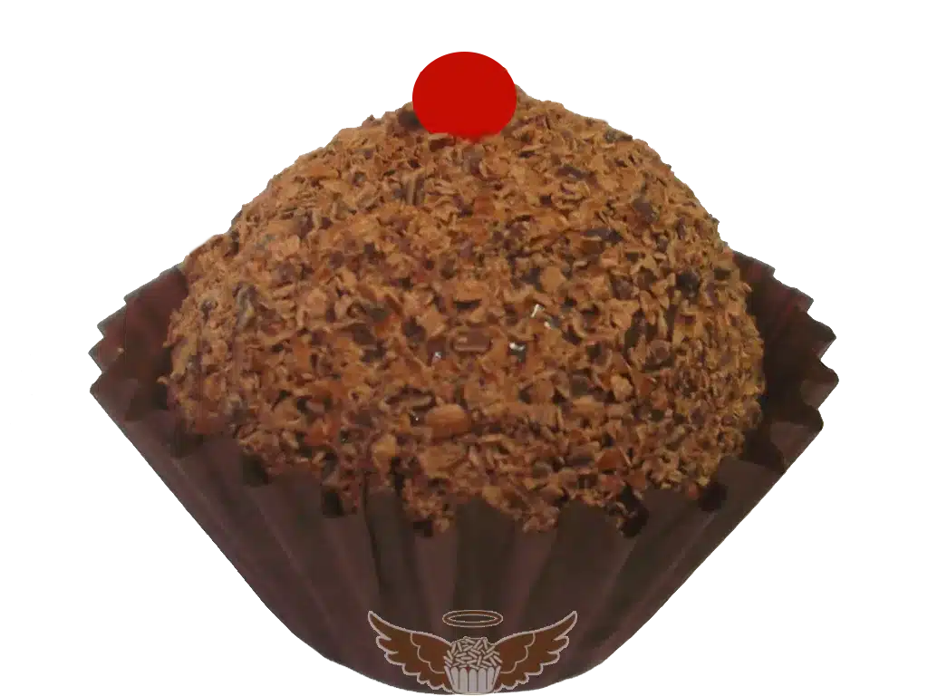 Brigadeiro de chocolate e malaguetas, picante.