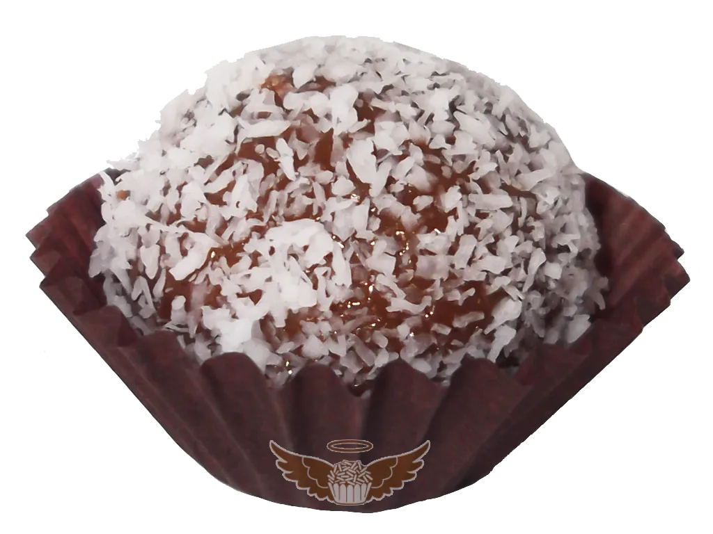 Brigadeiro de chocolate com coco, prestígio