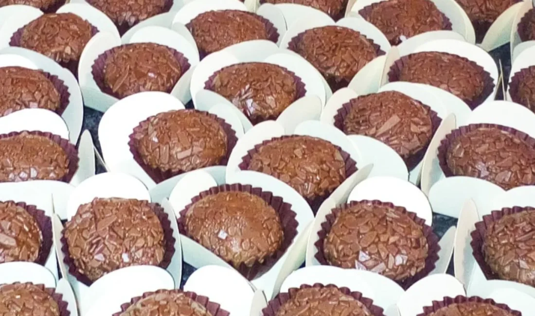 brigadeiros de chocolate de leite